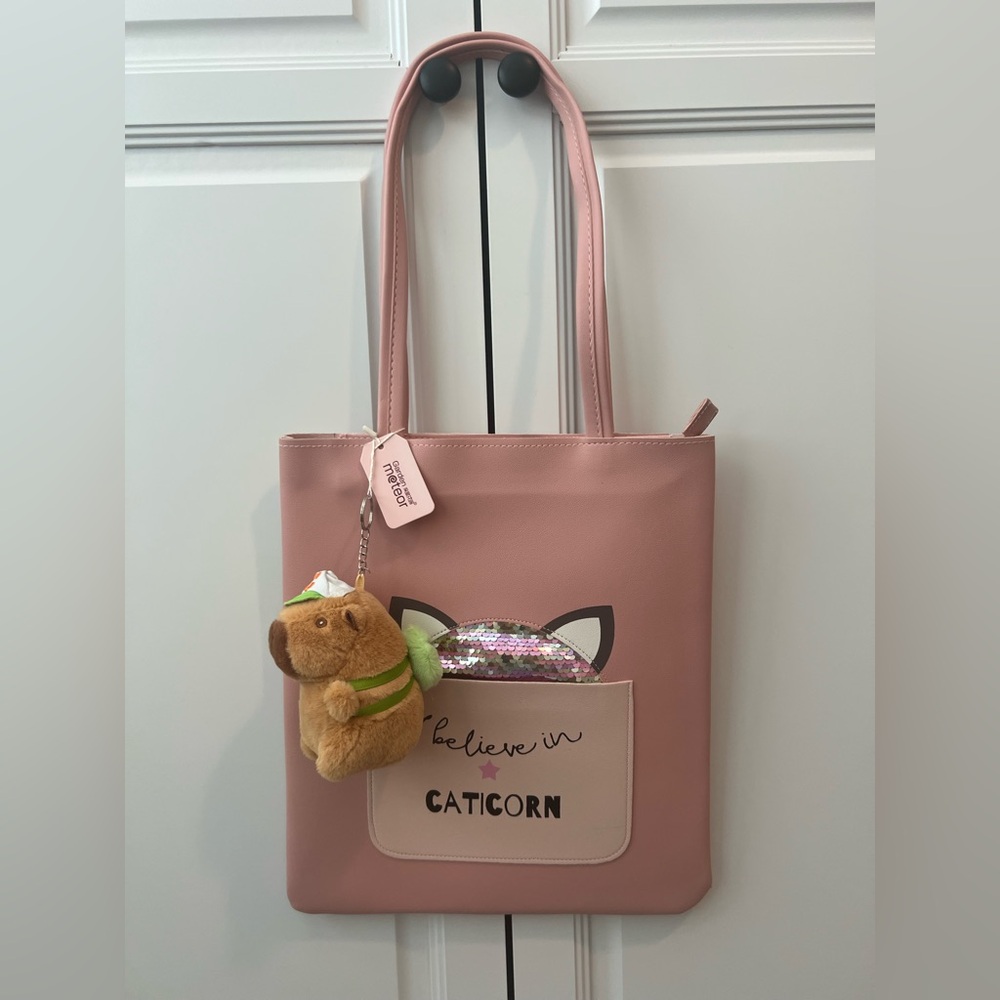 Caticorn Pink Tote Bag NWT